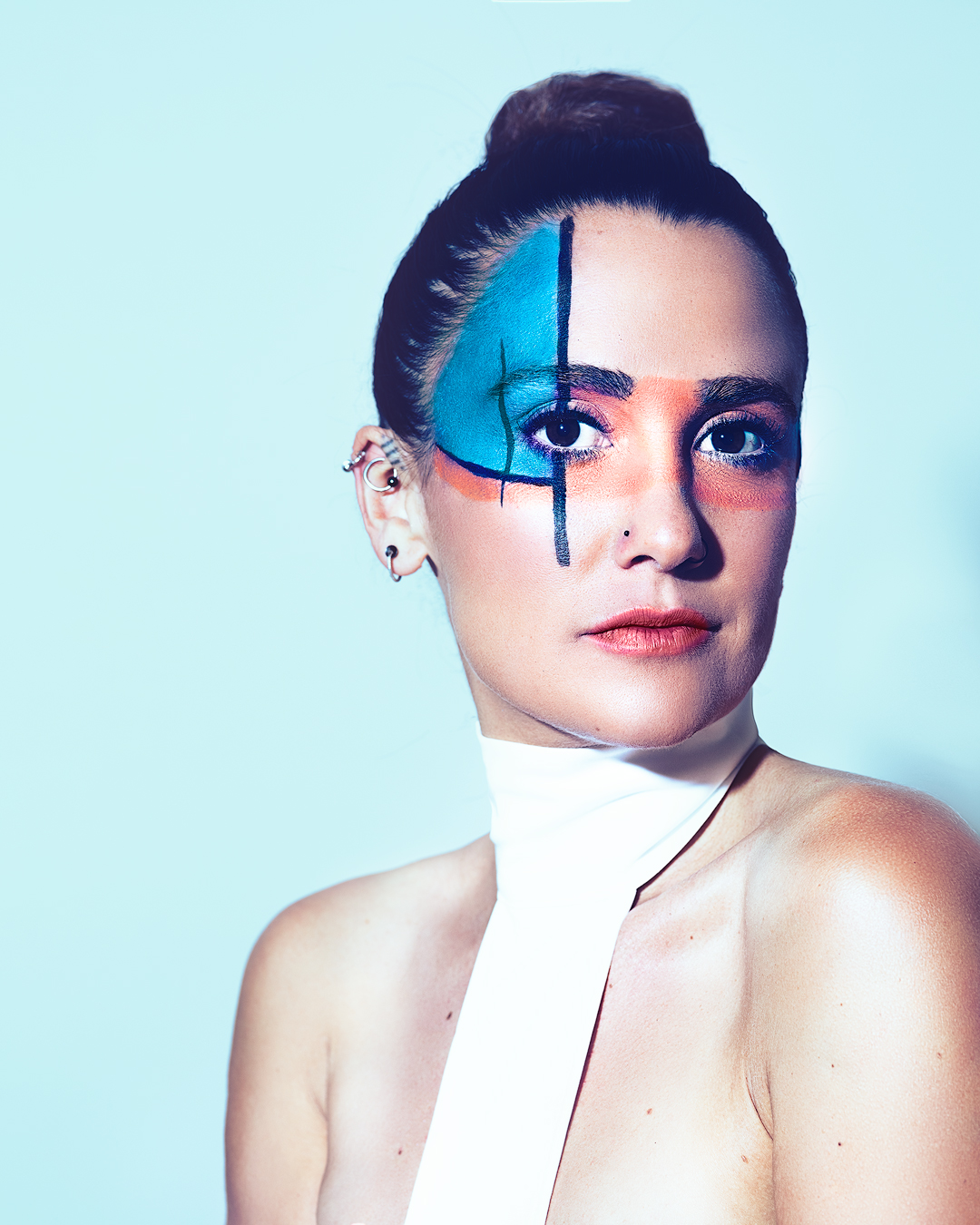 Conceptual portrait highlighting identity and transformation Muse London